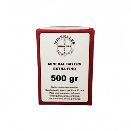 MINERAL CAJA X 500 GR ROJO