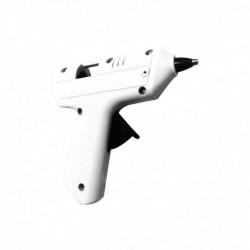 PISTOLA SILICONA FINA GRANDE BLANCA 80W