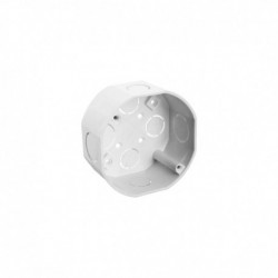 CAJA PLASTICA OCTAGONAL BLANCA (RG/INDUM