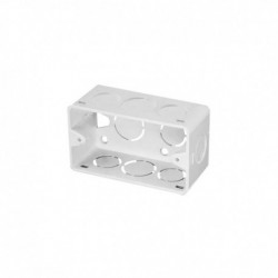 CAJA PLASTICA PVC 2X4 BLANCA(INDUMA/RG)